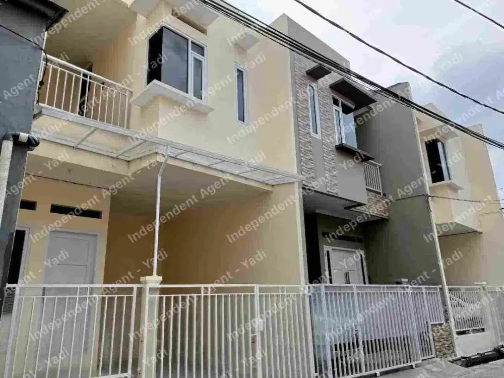 jual rumah baru 2 lantai lokasi dekat jatibening permai akses lrt cikunir caman galaxi