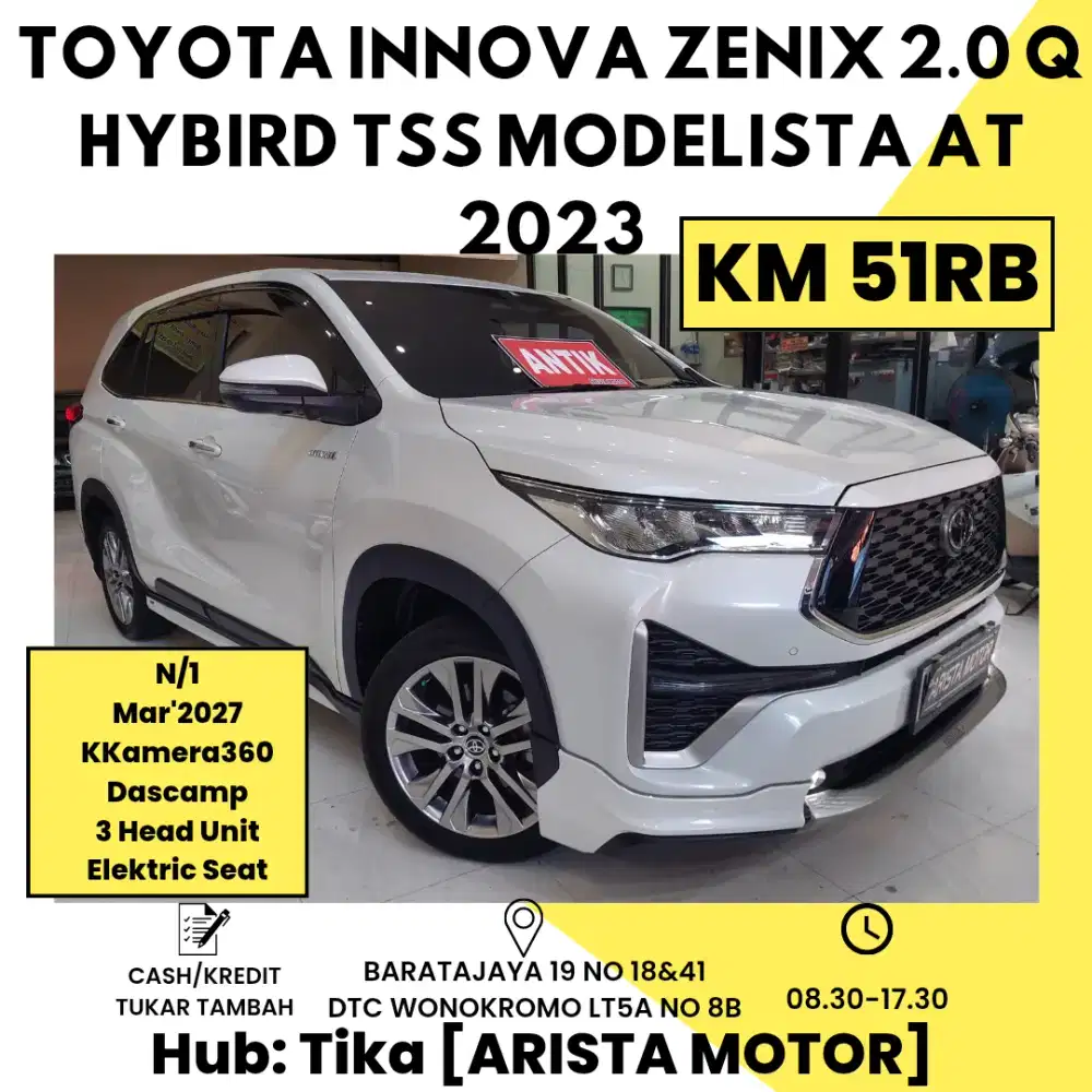 Toyota Innova Zenix 2.0 Q Hybrid TSS MODELLISTA AT 2023