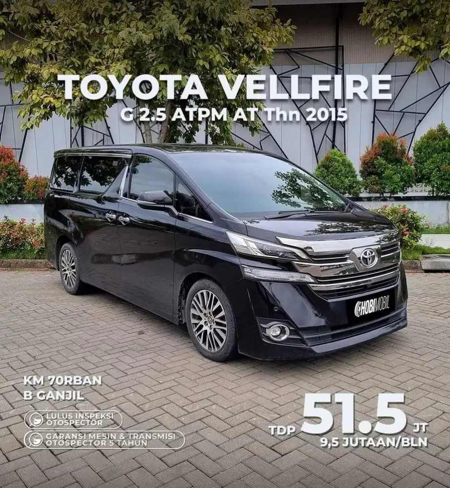 Vellfire G ATPM 2.5 AT 2015