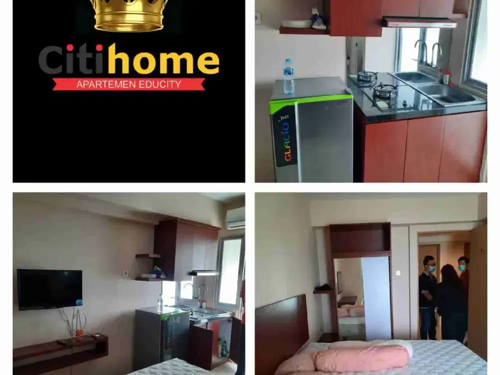 Di Jual Studio full furnish apartemen educity by citihome