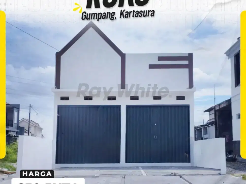 Dijual Ruko Minimalis Aesthetic Siap Bisnis Hadap Utara di Gumpang Kartasura