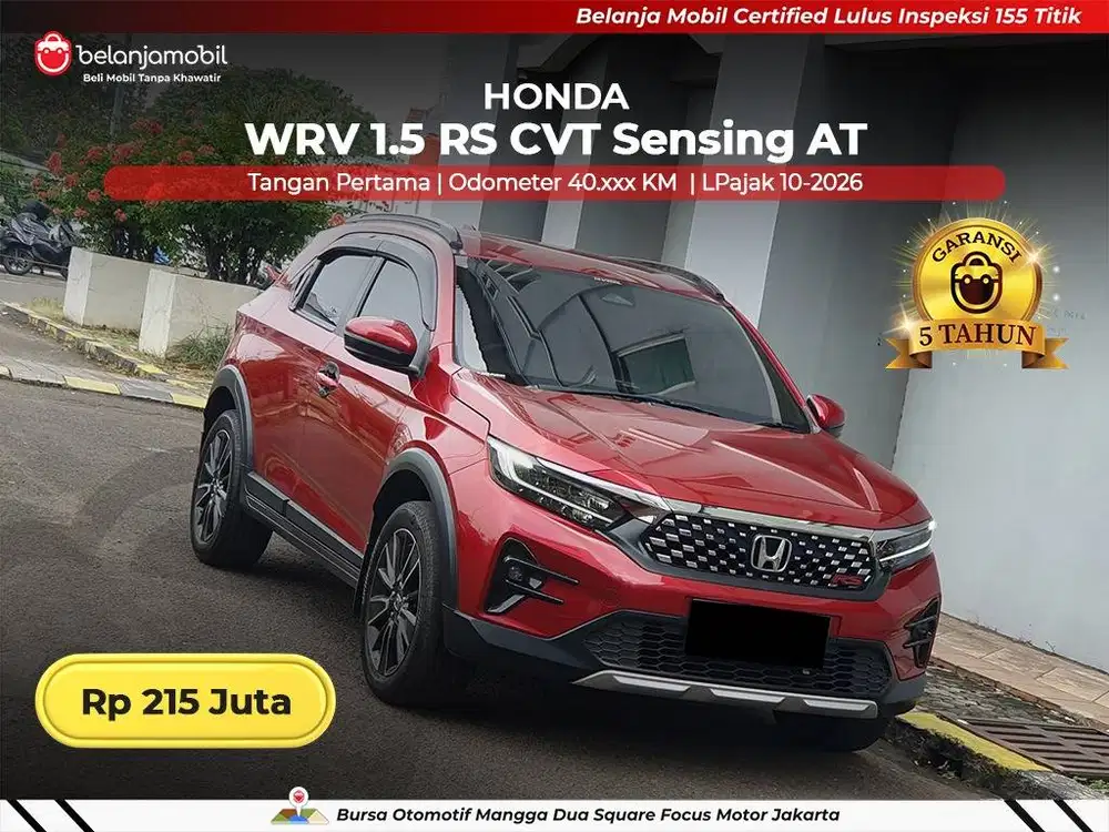 [ GARANSI 5TH ] Honda WR-V WRV WR V 1.5 RS CVT Sensing AT 2023 2024