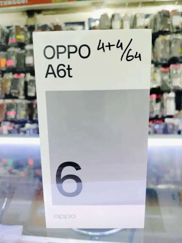 Oppo A6T Ram 4+4GB Rom 64GB New Grs Resmi Promo Cash dan Kredit