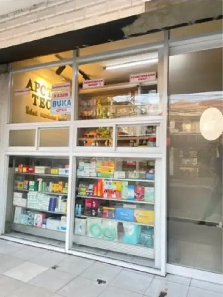 Neon box +Tihang dan Partisi kc/pintu kaca/polingget/partisi alumunium