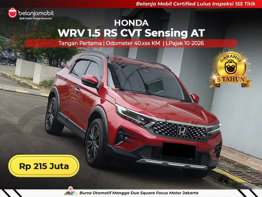 [ GARANSI 5TH ] Honda WR-V WRV WR V 1.5 RS CVT Sensing AT 2023 2024