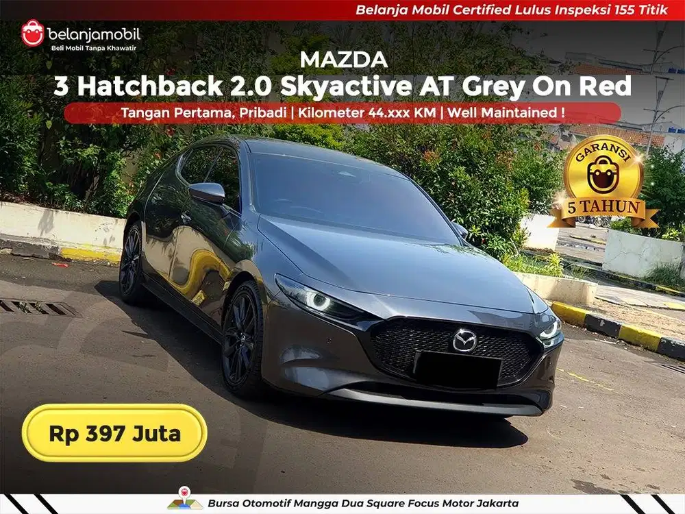 [ GARANSI 5TH ] Mazda 3 Mazda3 Hatchback HB 2.0 Sunroof 2023/2024