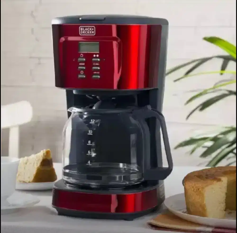 Black + Decker  Coffee Maker Digital / Mesin Kopi Listrik 900W