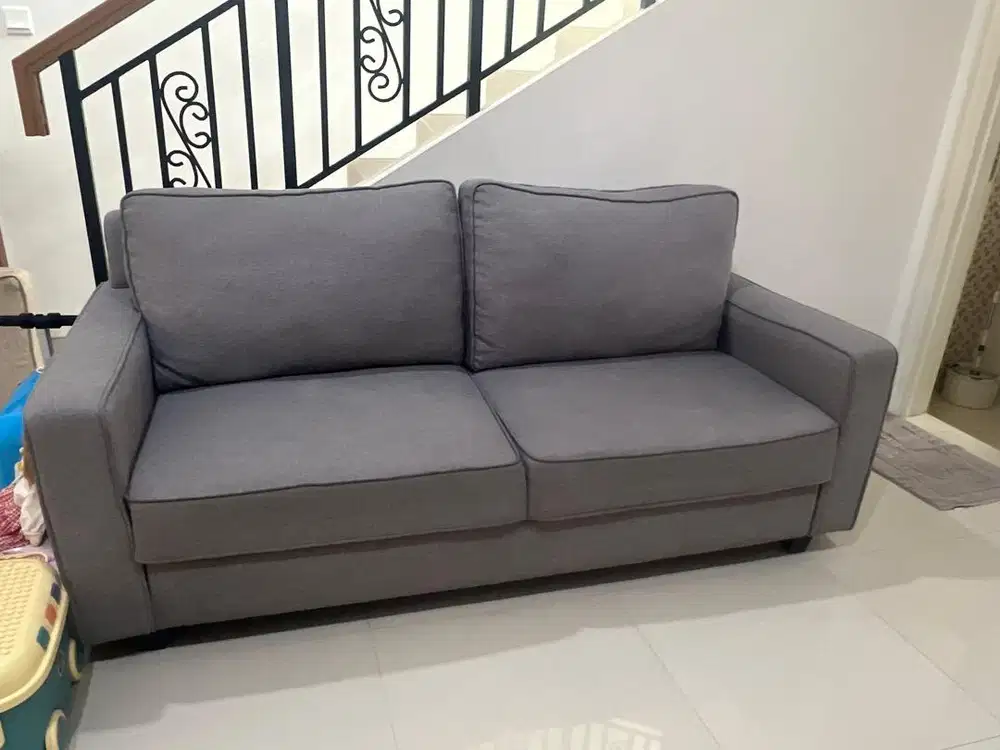 MULUS Sofa Bed abu abu grey 2 seater
