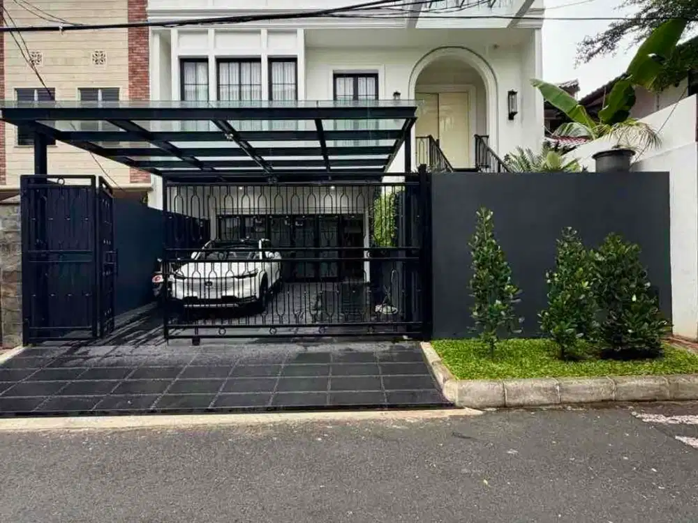 Rumah Baru Mewah Full Furnish di Pondok Indah Jakarta Selatan | Marmer Italy, Kolam Renang & Space Lift