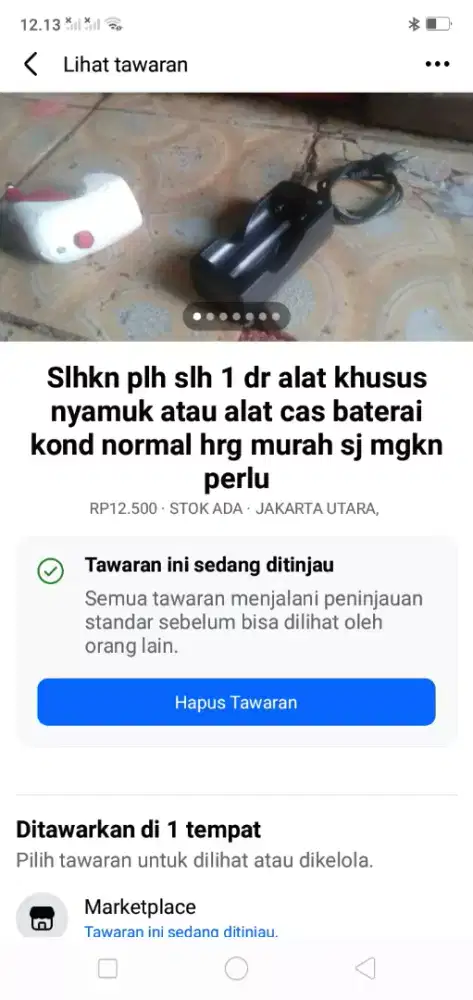 Slhkn plh slh 1 dr alat khusus nyamuk/alat cas baterai kond hdp murah