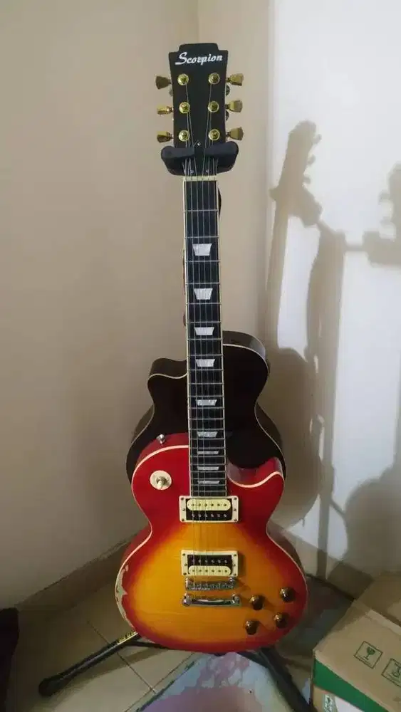 Gitar les paul & ampli marshall