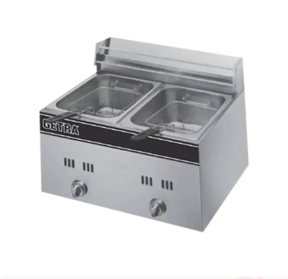 Dijual deep fryer 2 tungku untuk gas