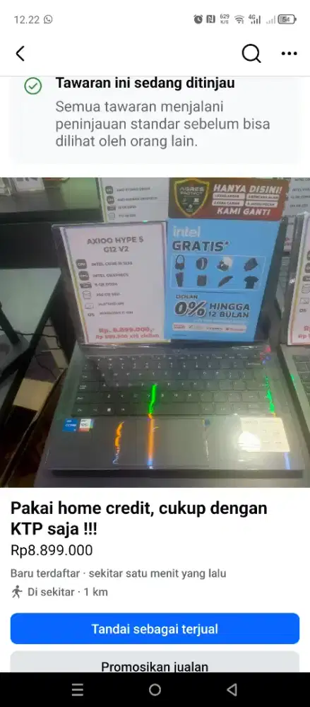 Pakai home credit, cukup KTP saja sudah bisa cicilan.