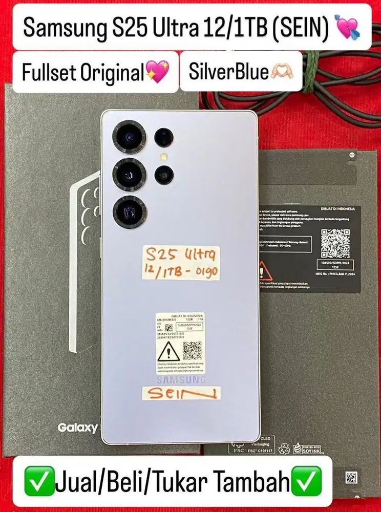 Samsung S25 Ultra 12 / 1 Tb Titanium Silverblue Resmi sein