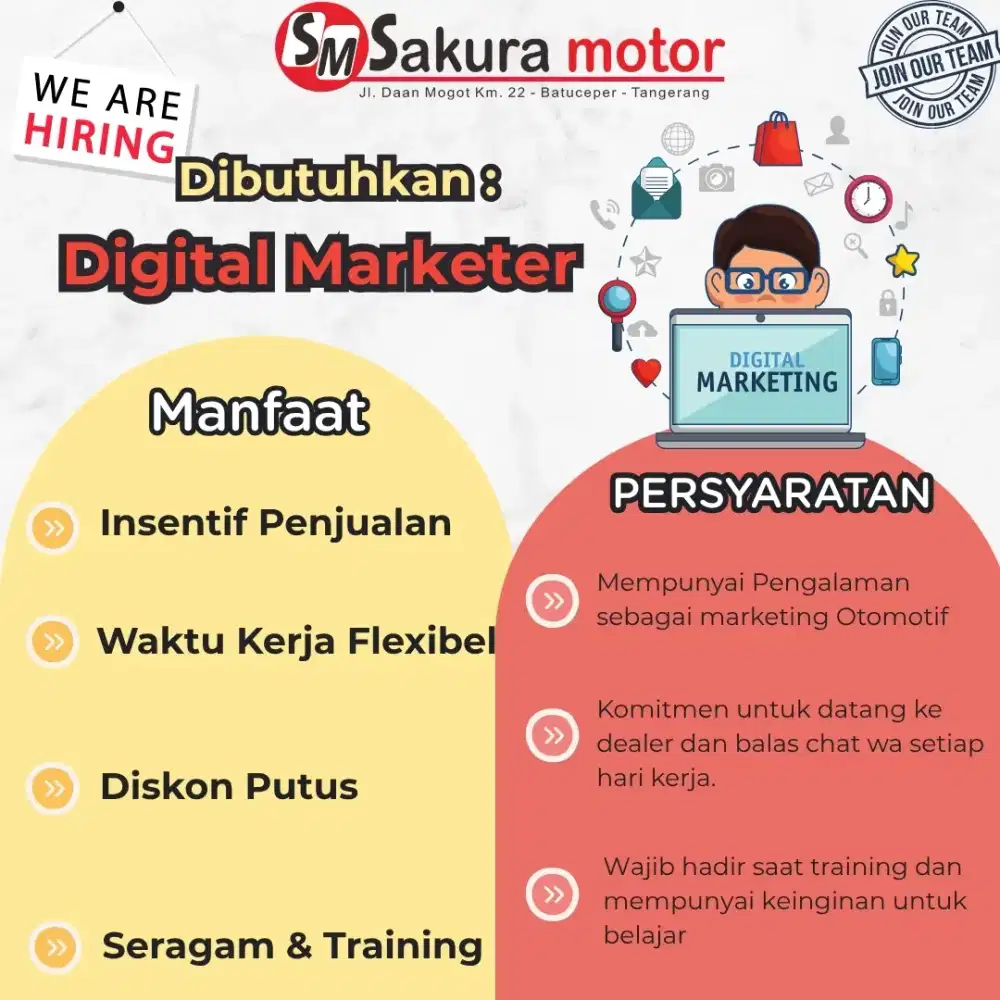 LOWONGAN SALES CONSULTANT