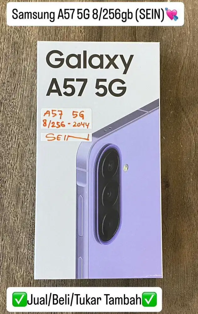Samsung A57 5G 8/256 Gb Lilac New Segel Resmi