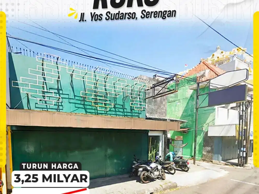 Ruko Strategis Jl. Yos Sudarso Solo, Ideal untuk Ruang Usaha Anda