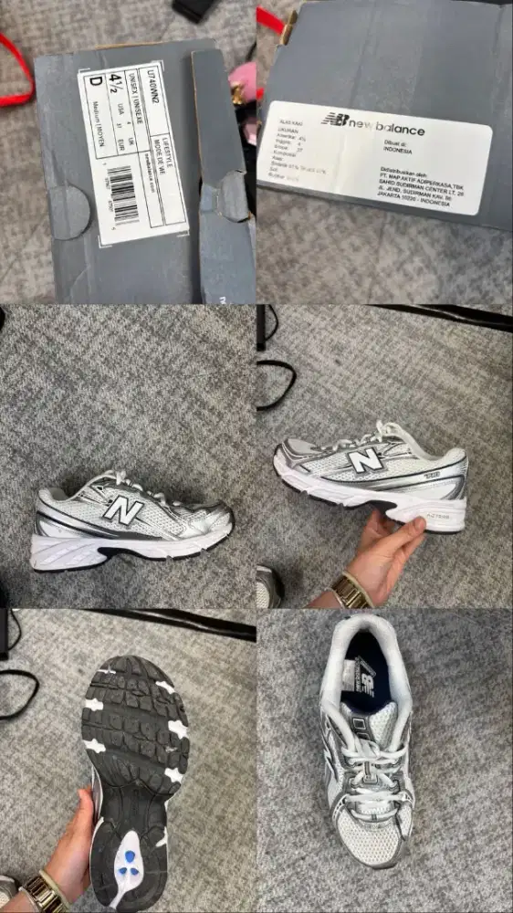 NB 740 Unisex Ukuran 37 size luar