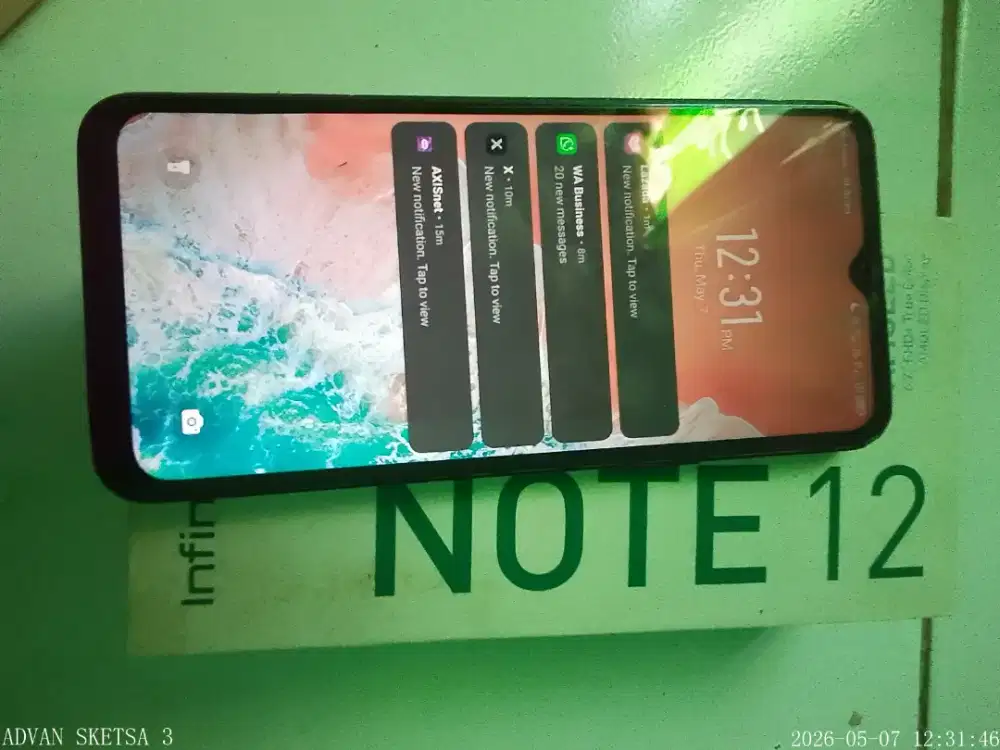 Infinix Note 12 g96 ram 8+8 rom 256