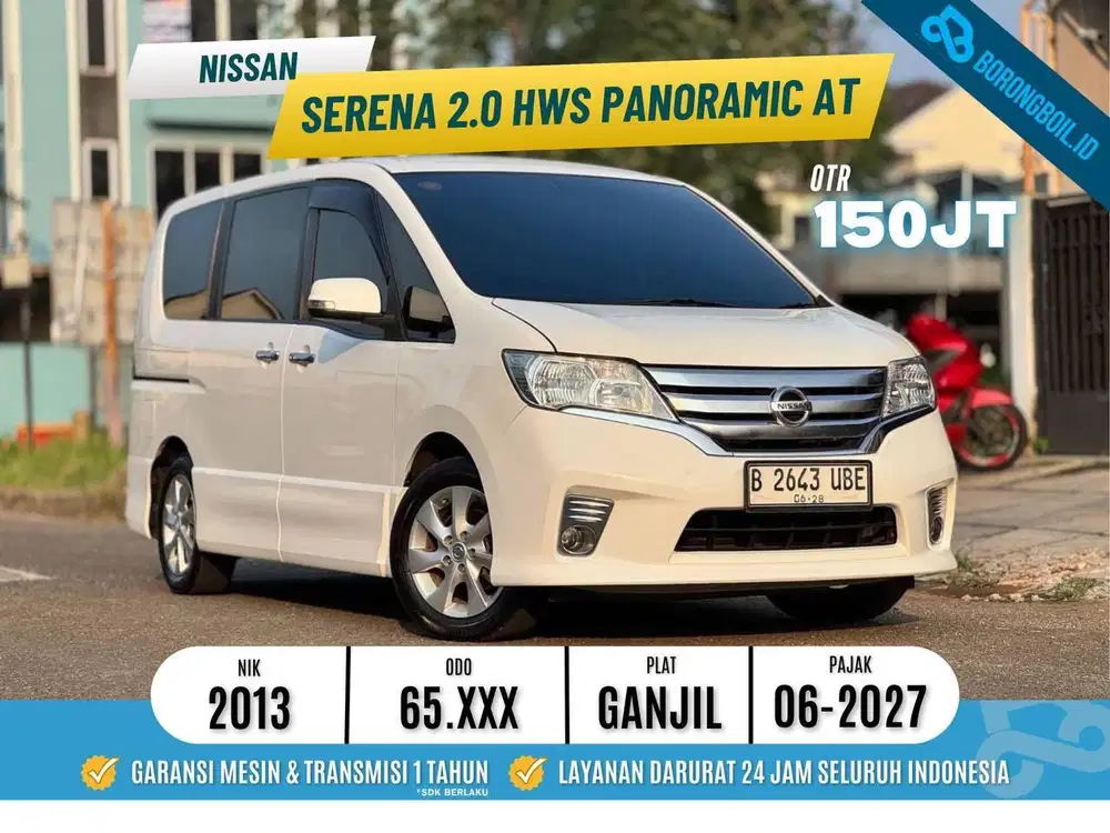 LOW KM! Nissan Serena Highway Star AT 2013 Putih