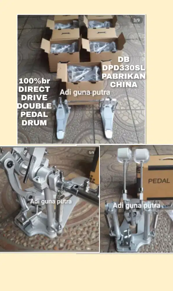 NEW TERMURAH DIRECT DRIVE DOUBLE PEDAL DRUM