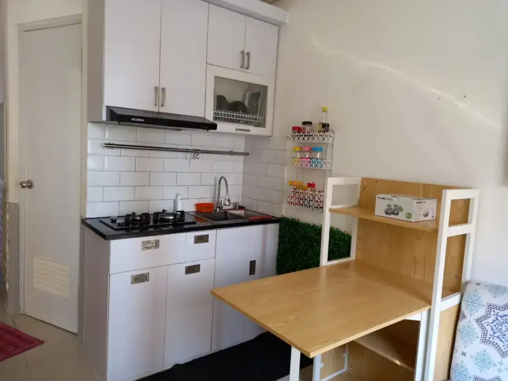 APARTEMEN GREEN PRAMUKA CITY 2 KAMAR FULL FURNISHED TOWER SCARLET ATAS MALL TAHUNAN JAKARTA PUSAT