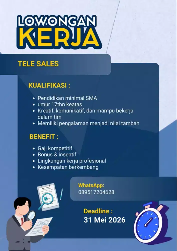 Tele sales/dan direct sales
