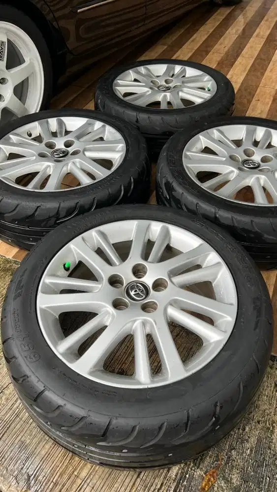Velg Camry R17 + Ban Slick 99% Harrier lexus alphard zenix