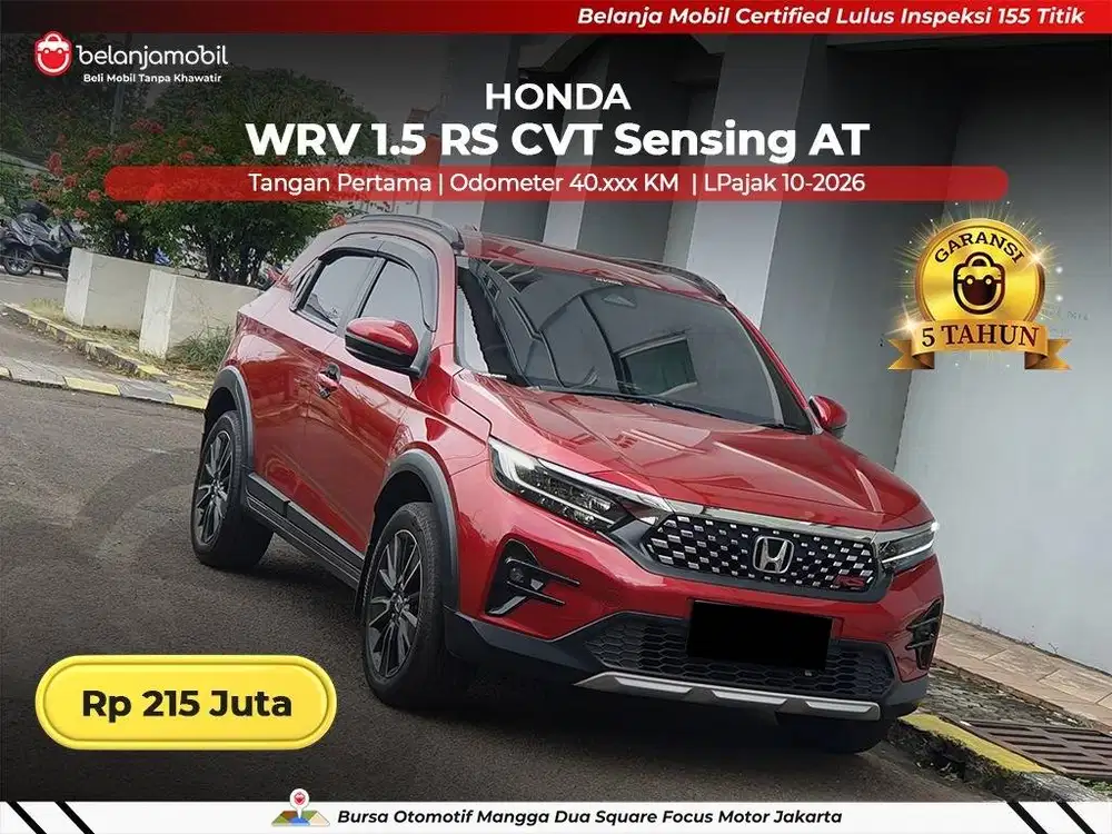 [ GARANSI 5TH ] Honda WR-V WRV WR V 1.5 RS CVT Sensing AT 2023/2024