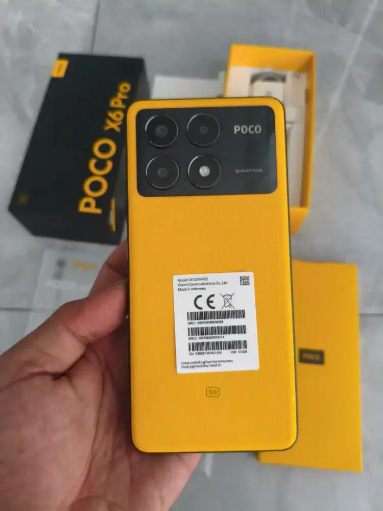 Poco X6 pro 5g 12/512 lengkap mulus