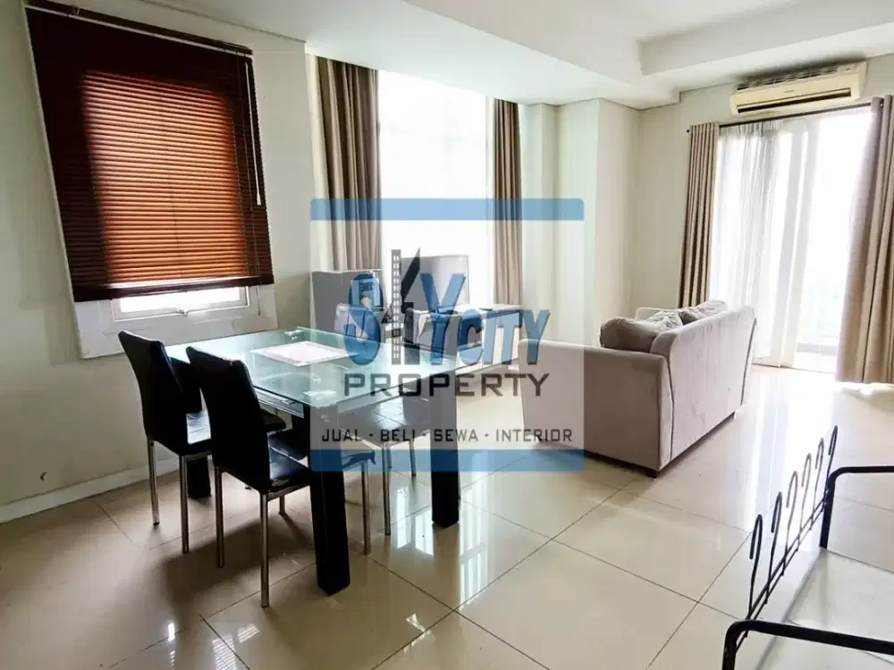 DISEWAKAN METRO PARK RESIDENCE 2BR HUK FULL FURNISHED LENGKAP BEST DOUBLE VIEW