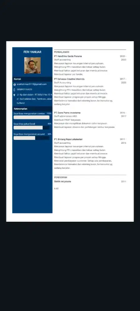 Staff accounting