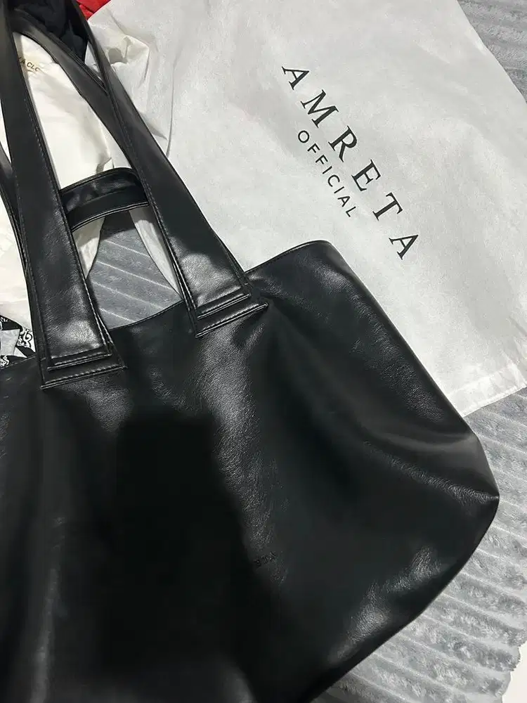 tas kulit kantor laptop kerja