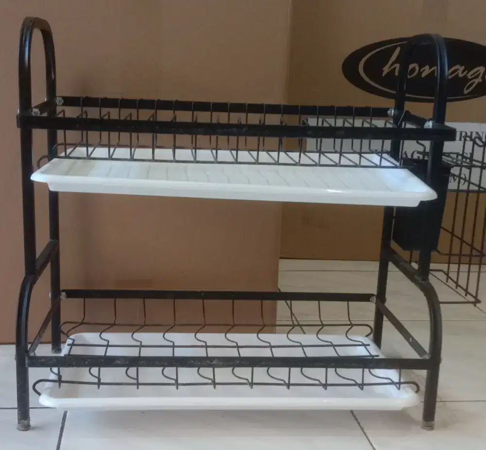 Rak Piring Stainless 2 Tingkat (Bekas)