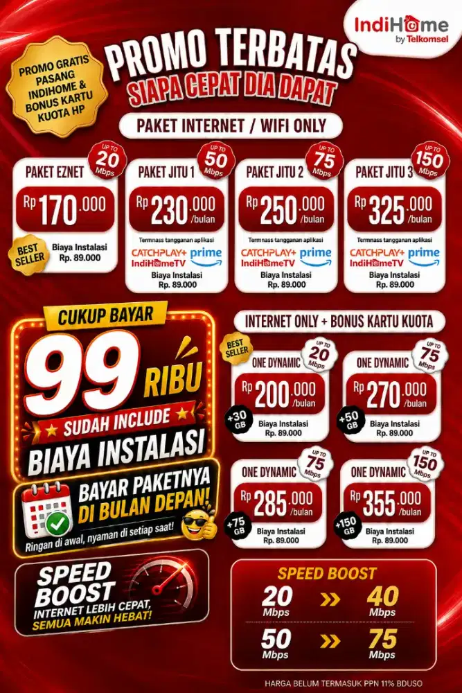 Wifi IndiHome 99 ribu