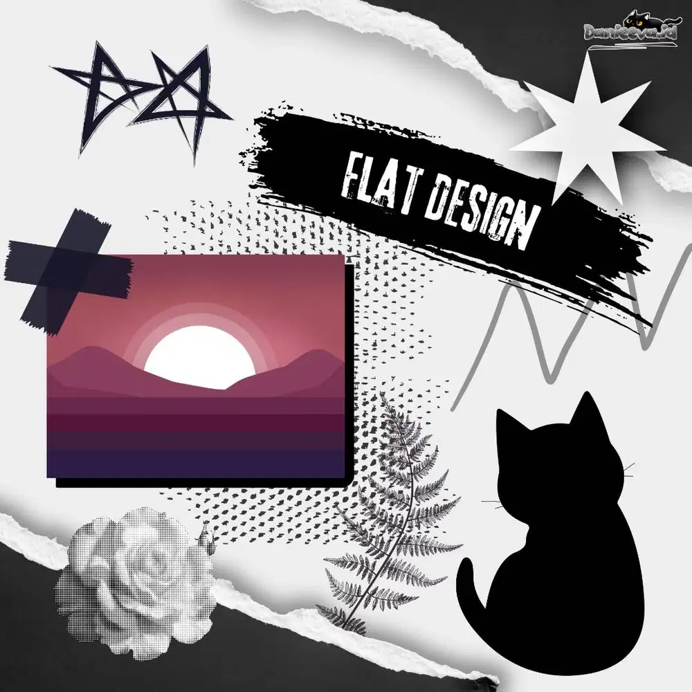 Jasa Flat Design , Cover Buku, Logotype