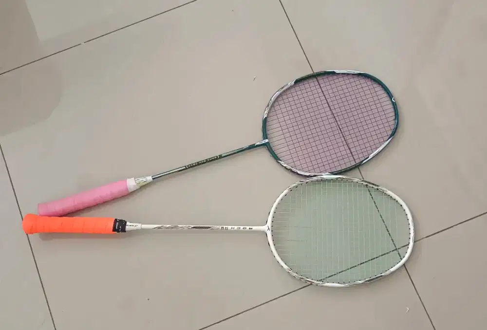 Jual raket badminton bundling hundrd rock r9&zilong