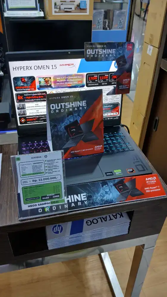 HYPERX OMEN GAMING 15 AMD RYZEN 5 240