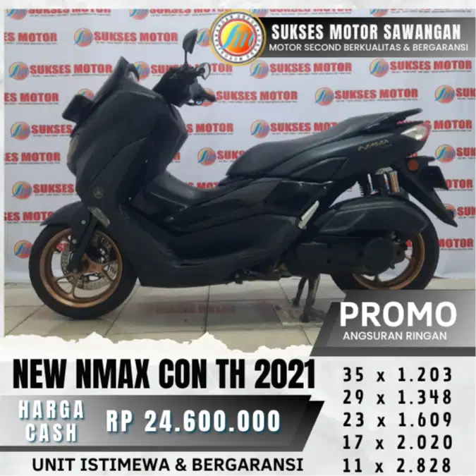 YAMAHA NMAX NEW KEYLESS TH 2021 HITAM MULUS BISA CASH KREDIT GARANSI