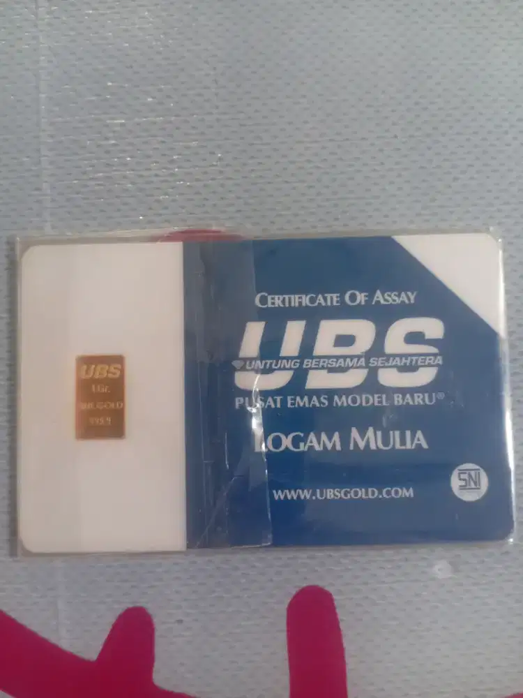 Logam mulia 1gr.UBS