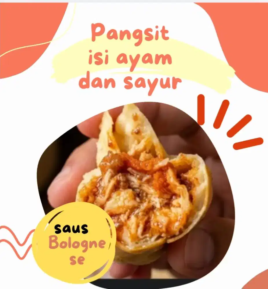 Pangsit isi ayam dan sayur