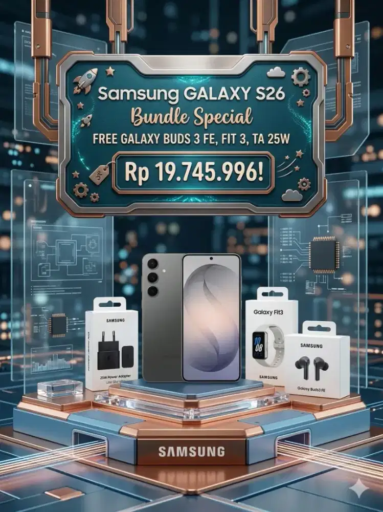 SAMSUNG GALAXY S26 FREE GALAXY BUDS 3FE, FIT 3 , TRAVEL ADAPTER 25W