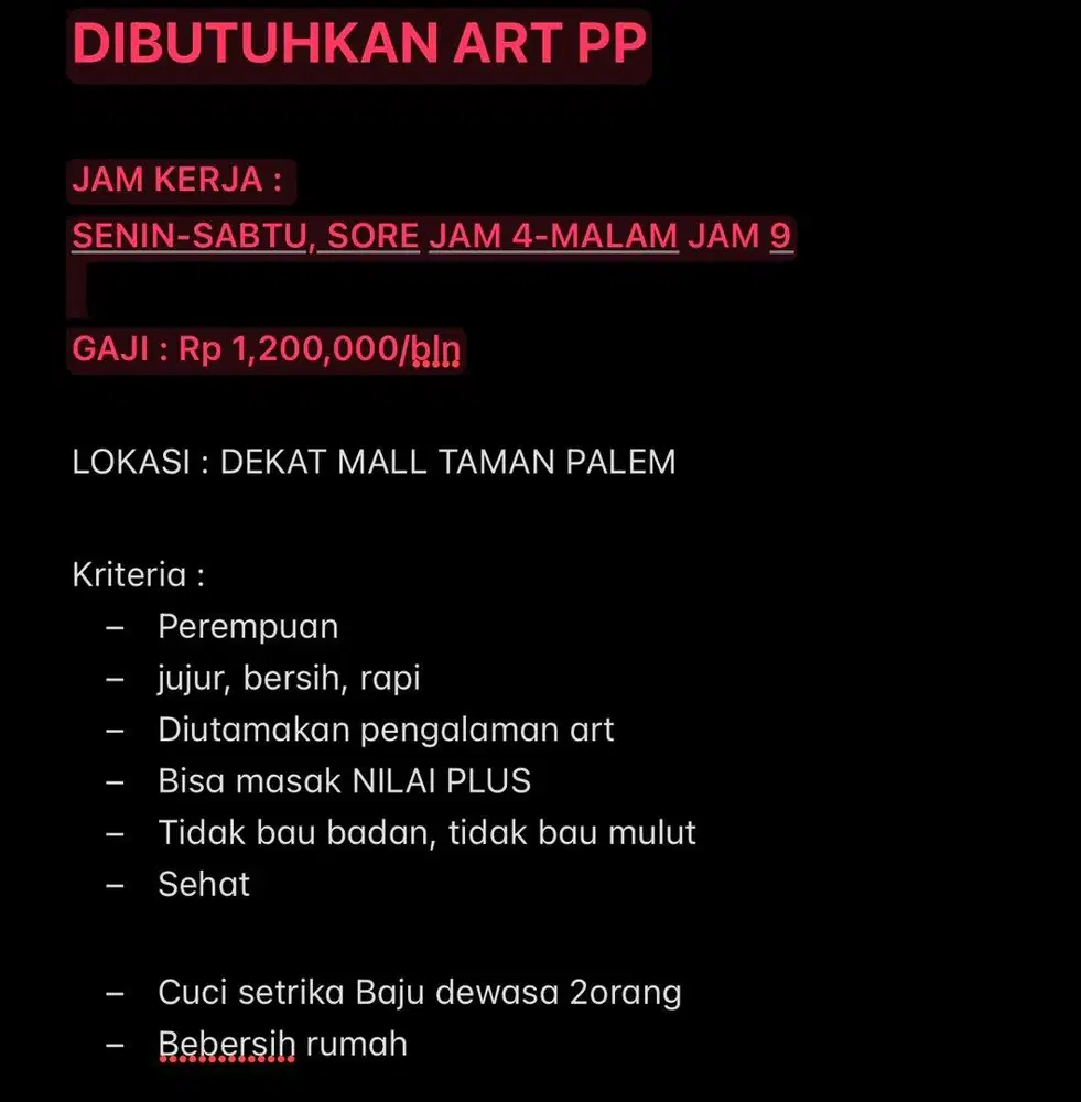 DIBUTUKAN ART PP