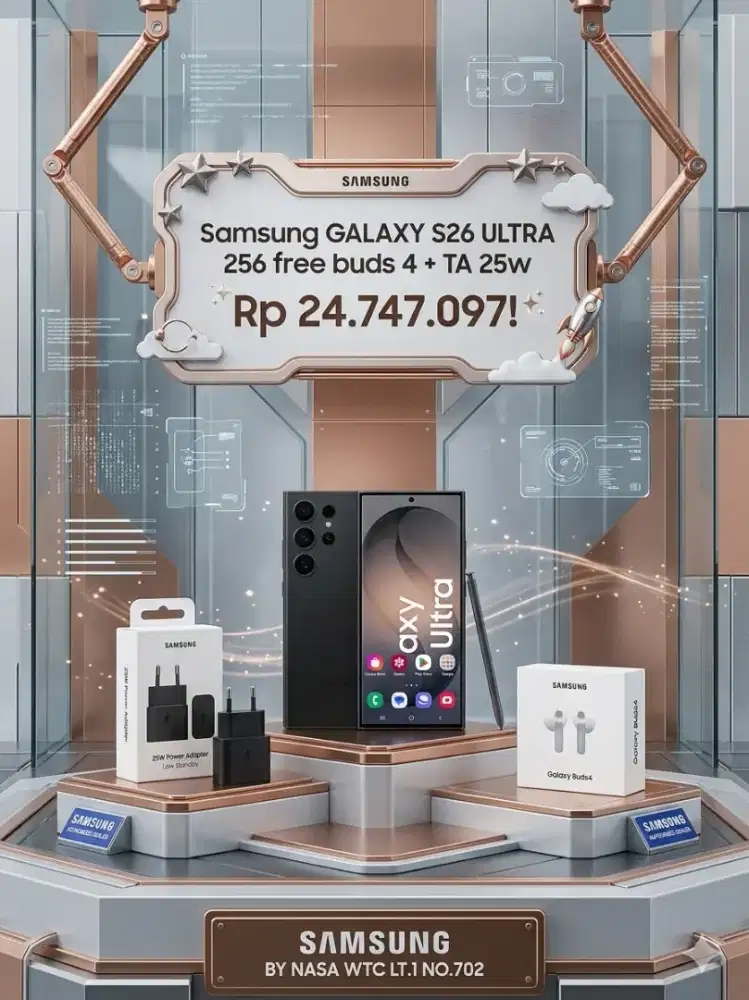 SAMSUNG GALAXY S26ULTRA FREE GALAXY BUDS 4 + TRAVEL ADAPTER 25W