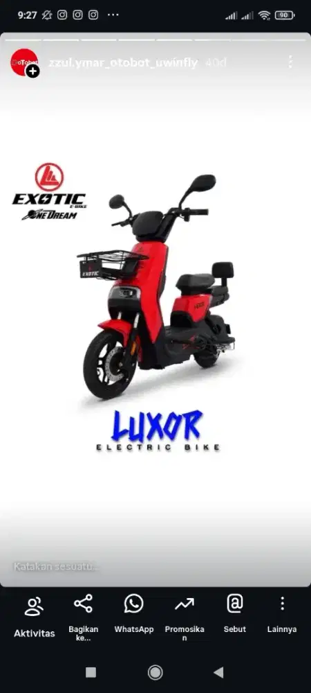 Jual sepeda listrik cash/Credit