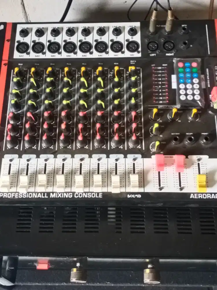 Power ampli stereo 15amp+mixer 8ch