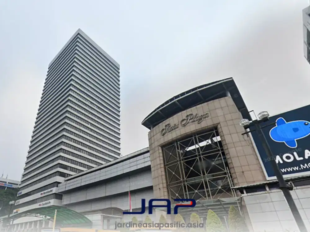 Kantor Area Tanah Abang di Ratu Plaza 220.93 Sqm Bare Dekat MRT