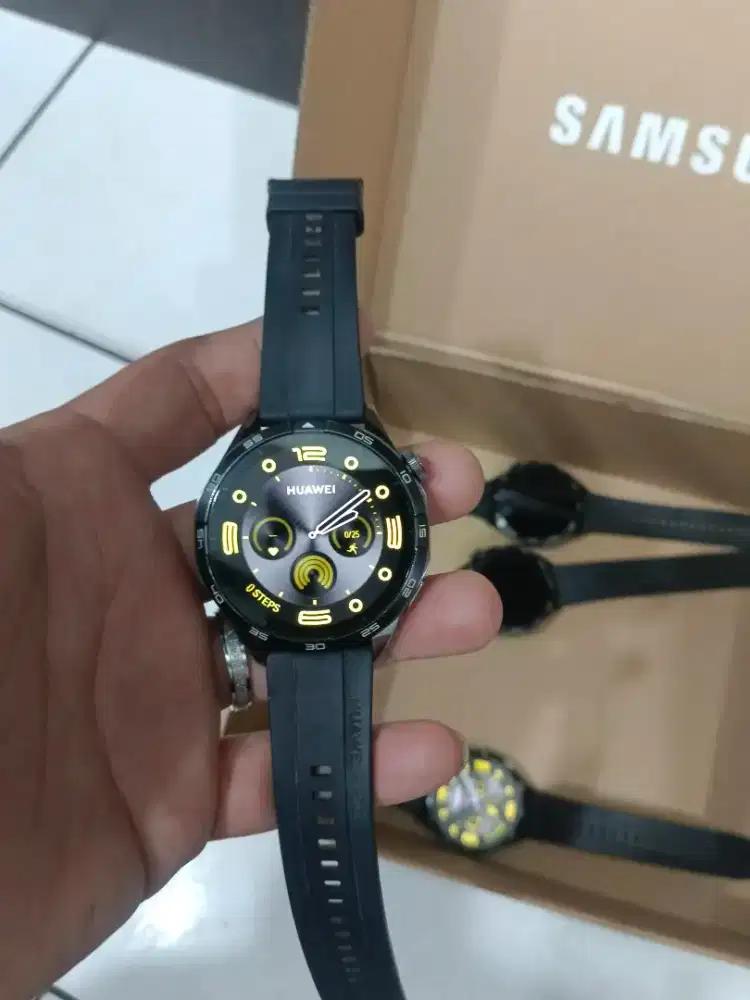 Second Huawei Watch GT 4 46mm Mulus Istimewa batangan resmi no minus
