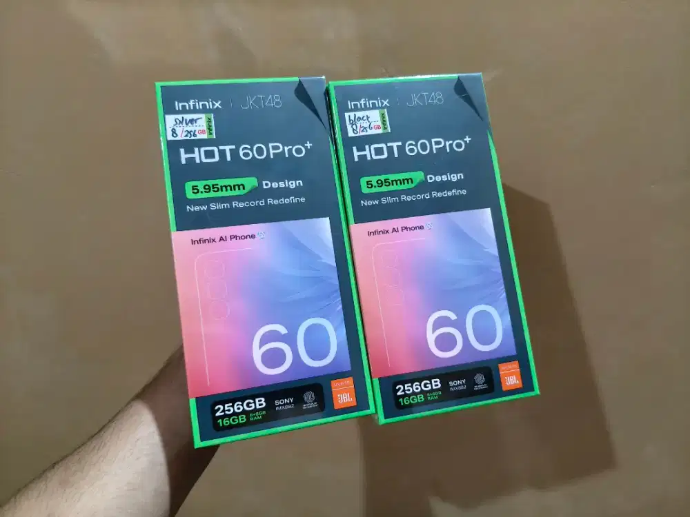 Infinix Hot 60 Pro+ Plus 8/256 Hitam Black BNIB (New)