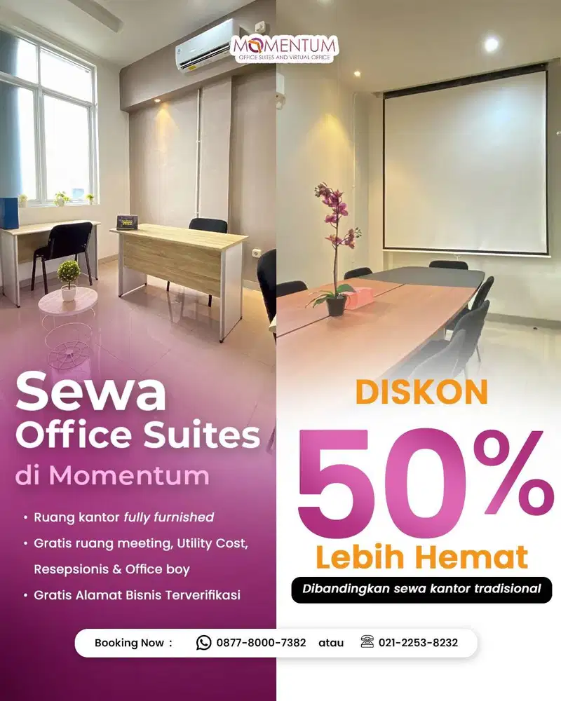 VIRTUAL OFFICE JAKARTA MULAI 200K/BULAN FREE MEETING ROOM 100JAM/THN